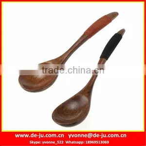 Japanese Wooden Table-Ware Small Soup Spoon thumbnail-1