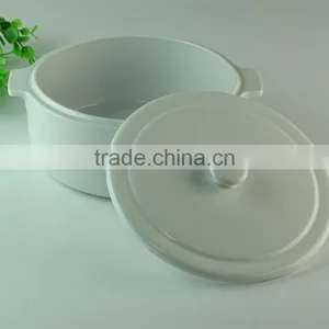 Stocked White Serveware Porcelain Serving Soup Tureen With Lid,ceramic Stew Pot Serving Cooking Pot in Stock thumbnail-2