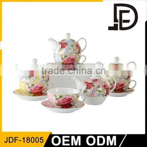 Fine China Arabic Modern Turkish Porcelain Tea Pot, Tea for One Set Wholesale thumbnail-1