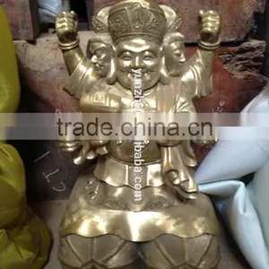 Japanese Buddha Statues Bronze & Copper 68cm High thumbnail-1