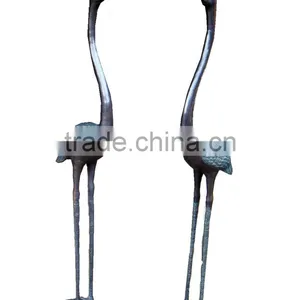 Casting Bronze Crane Sculpture 1m High 1.2meters High Customized Bronze Sculpture thumbnail-2