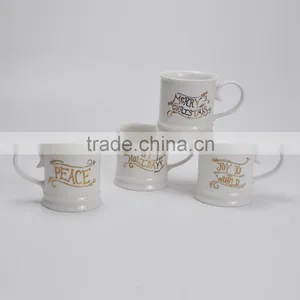 High Quality Ceramic Coffee Mug , With Golden Decal thumbnail-1