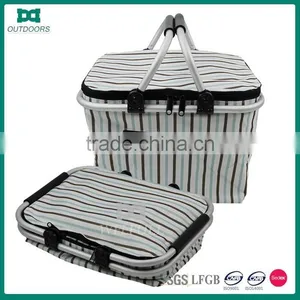 600D Oxford Folding Camping Picnic Insulated Basket thumbnail-1