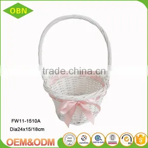 Wholesale Fancy Hand Woven Boat Shape Empty Valentine Gift Basket thumbnail-5