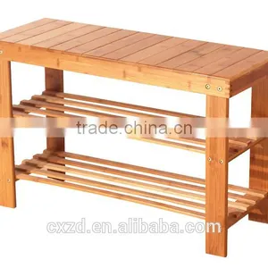 Cheap Different Style Wooden Shoes-changing Bench thumbnail-1