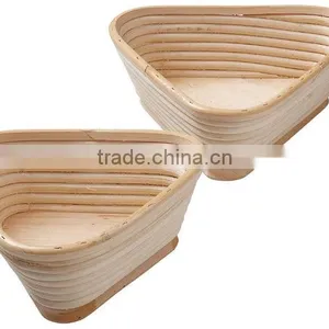 Triangle Shape Banneton Bread Basket, Proofing Cane Basket thumbnail-3