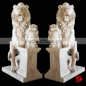 Hand Carving Marble Lion Sculpture for Sale thumbnail-1