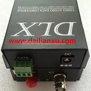 Super Mini 1channel Video With One Return RS485 PTZ Camera to Fiber Optical Transmitter and Receiver 12V DC thumbnail-2
