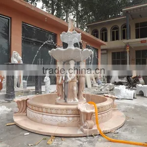 China Factory Supply Stone Garden Product Marble Italian Garden Fountain for Sale thumbnail-4