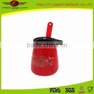 Red Color Enamel Coffee Warmer /coffee Pot thumbnail-4