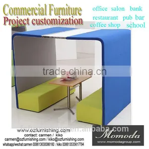 Coffee Shop Restaurant High Back High Seat Sofa Table Set, VIP Room Shown Room Commercial Area Gets Stuck Sofa Set thumbnail-1
