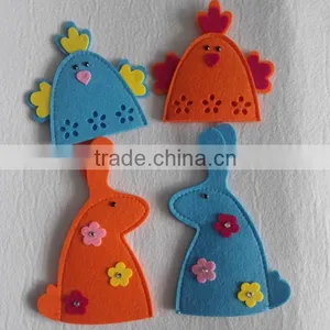 Wholesale Felt Easter Decoration Easter Egg Holder of Easter Bunny Chicken thumbnail-3
