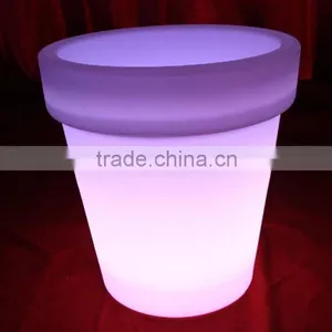 PE Colorful Multiple Shapes Plastic Led Beer Pot, Rechargeable Led Ice Bucket thumbnail-2