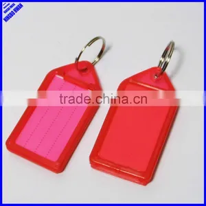 Hot-Sell Cheap Office Plastic Label Blank Key Chains thumbnail-1