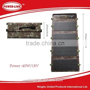 Laminated 40W Folding Solar Power Charger,solar Panel,solar Cell,monocrystalline Silicon,for Mobile,pad,laptop,camera thumbnail-1