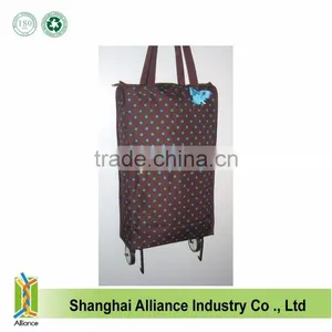 Folding Shopping Trolley Bag With 2 Wheels thumbnail-2