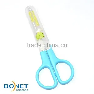 S71046C 5" ABS Handle School Student Scissor With Safe Cover thumbnail-2
