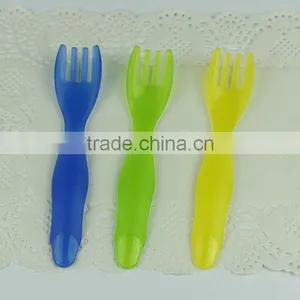 Factory Sale Soft PP Baby Spoon With Fork Baby Spoon Tableware Set thumbnail-5