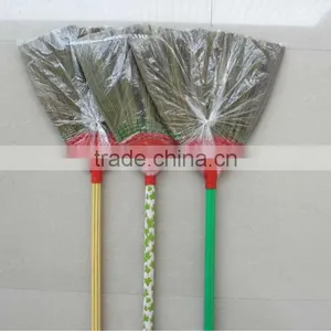 Corn Broom Wooden Handle Wth Pvc Cover thumbnail-1