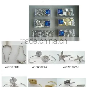 METAL Buckle Shower Curtain Hooks/ Stainless Steel Shower Curtain Hooks/shower Curtain Hooks thumbnail-1