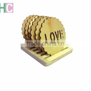 Custom Wood Coaster, Unfinished Wood Coaster thumbnail-1