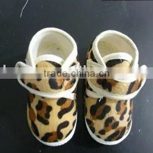 Leopard Baby Shoes With Daisy Flower/fahsion Baby Shoes thumbnail-1