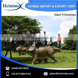 High Quality Best Simulation Jurassic Park Dinosaur Giant Triceratops Model thumbnail-5