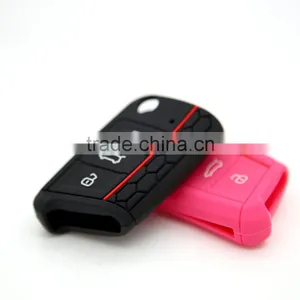 Best Price Custom Car Key Shell Silicone Car Key Cover for VW Golf 7 thumbnail-4