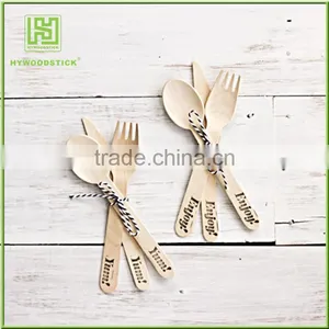 Wooden Tableware Knife Fork Spoon Baby Cutlery thumbnail-5