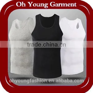 Cheapest Men Tank Top Solid Colour Men Vest Salewell Cotton Vest thumbnail-1