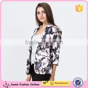 Wholesale Fashion Lady Printed Blazer in High Quality thumbnail-2