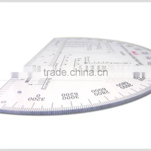 China Kearing Plastic Small Round Accurate 6 Inch Military Protractor thumbnail-3