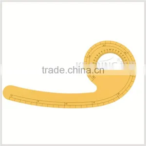 Kearing Plastic 45cm FRENCH CURVE RULER / Economical Garment Rulers With Protractor # 6045B thumbnail-1