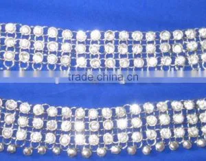 Broad PAYAL Anklets With Bells Pair Silver Tone thumbnail-1