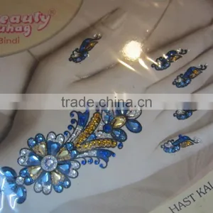 CRYSTAL Henna Tattoo Glitter Sticker Hand Bindi thumbnail-5