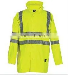High Visibility Reflective Vest, Reflective Coat/industrial Men's Polyester High Visibility Coat/100% Polyester Safety Coat thumbnail-1