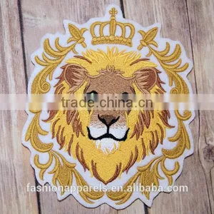 Custom High Quality Embroidered Lion Patch for Clothes Embroidery Patch Made in China Choose Size/color thumbnail-3