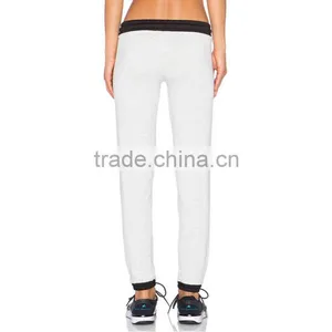 Plain White Bodybuilding Slim Fit Joggers Formal Trousers for Women thumbnail-3