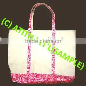 COTTON CANVAS HANDBAGS thumbnail-1