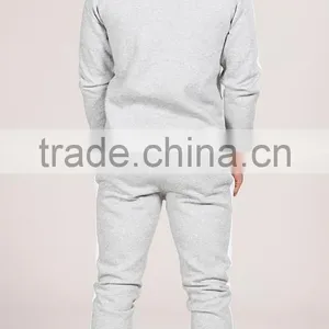 Cotton Spandex Gym Tracksuit Wholesale Jogger Pants With Contrast White Piping to Slide Seams thumbnail-2