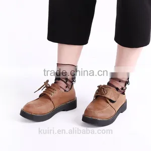 WS-34 Sexy Women Ultrathin Sheer Embroider Rose Flowers Fishnet Socks Mesh Summer Hosiery Sock thumbnail-4