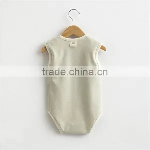 Wholesale 100% Organic Cotton Baby Romper Outfit Newborn Baby Girl Boy Romper thumbnail-2