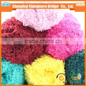 China Supplier of Knitting Fancy Yarn Hot Wholesale Eco-friendly Quality Fuzzy Feather Yarn for Knitting thumbnail-1