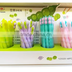 Creative Cute Novel Bean Plant Shape Gel Pen Gift for School Kids thumbnail-3