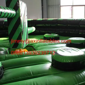 Adult Giant Outdoor Dia 8M Multi-play Inflatable Meltdown Wipeout Games For Sale thumbnail-2