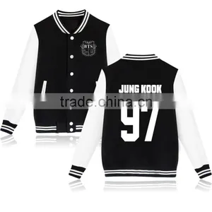 Kpop BTS In Bloom Sweatershirt Sweater Jung Kook Hoodie Bsaeball Uniform thumbnail-1
