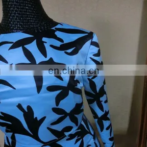 Powersweet 2014 Elegant Long Sleeve Leaf Printed Two Pieces Blouse And Skirt thumbnail-2