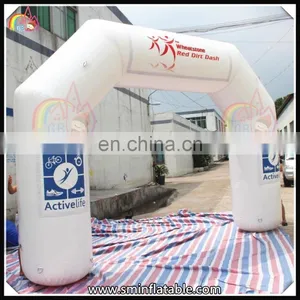2016 New Inflatable White Arch With Custom Design For Rental Advertising Promotional Archway thumbnail-3