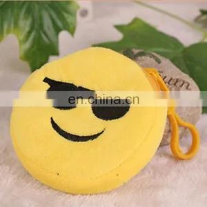 New Popular Design Plush Emoji Wallet Souviners Gift Cute Emoticon Plush Pocket Money Bag Wholesale thumbnail-3
