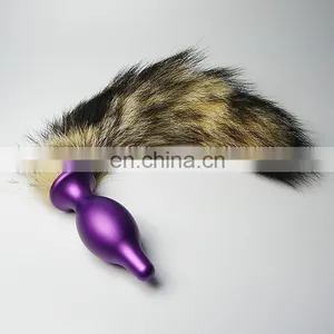 2015 China Manufacturer Cheap and Colorful Dog Tail Vibrating Anal Plug thumbnail-3